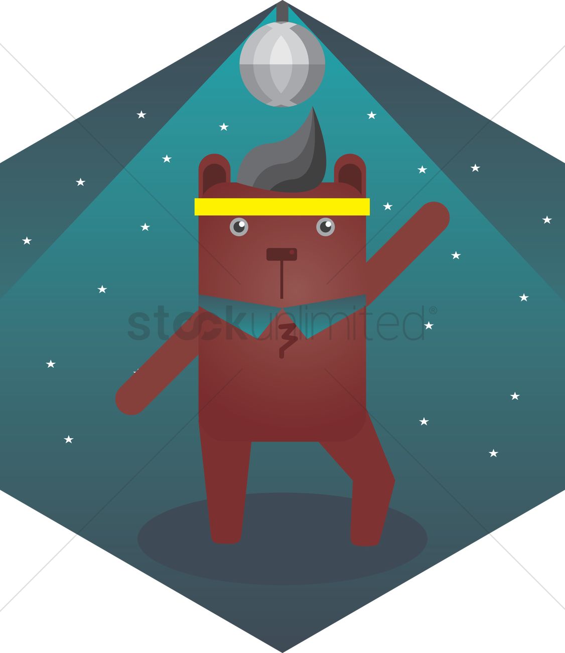 1126x1300 Free A Dancing Bear Vector Image