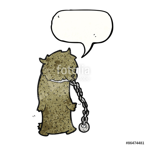 500x500 Dancing Bear Chained Stock Image And Royalty Free Vector