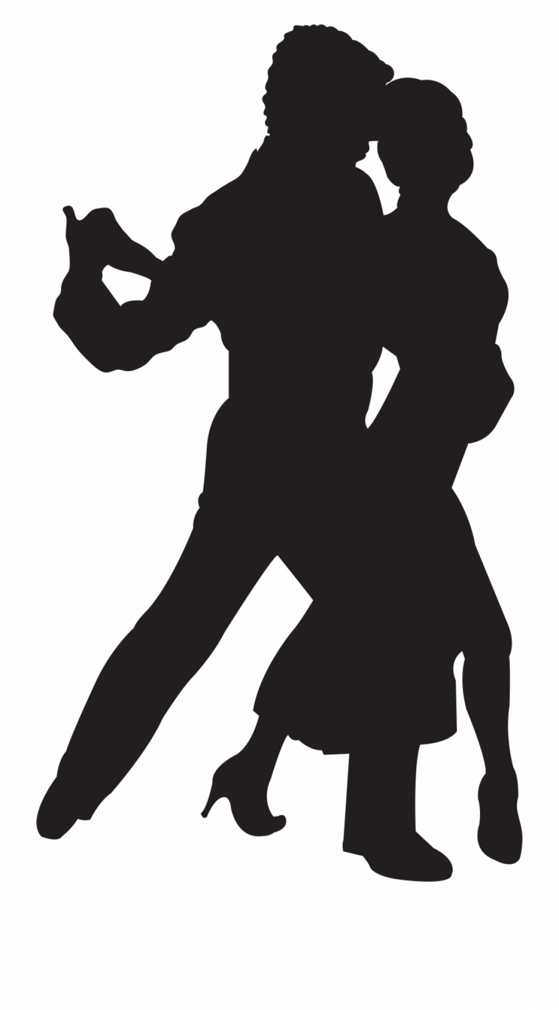Dancing Couple Silhouette Vector At Vectorified Com