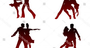 367x195 Dancing Couple Silhouettes Vector Archives Vector Images Design