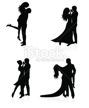 313x380 Set Of Vector Silhouettes Of Dancing Couples Silouette