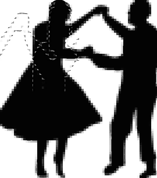 540x609 Collection Of 'dancing Couple Silhouette Black And White