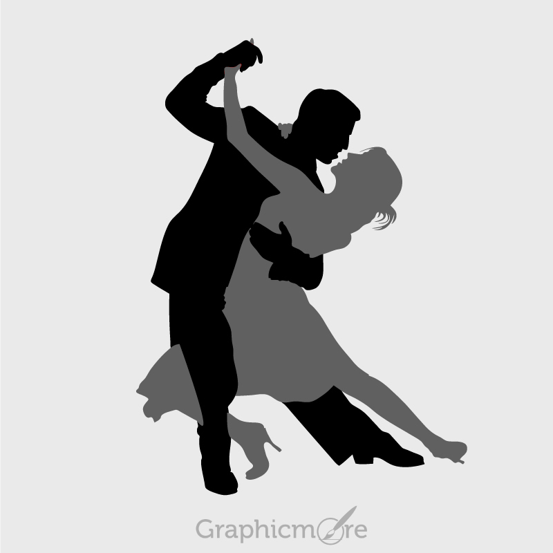 800x800 Dancing Couple Silhouette Design Free Vector Download
