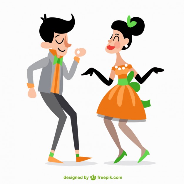 Dancing Couple Vector Free Download 626x626 Dancing Couple Vector Free Download