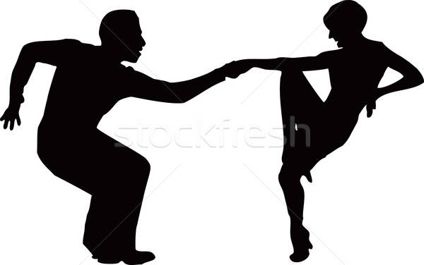 Dancing Couple Vector Illustration Constantine Pankin 600x376 Dancing Couple Vector Illustration Constantine Pankin