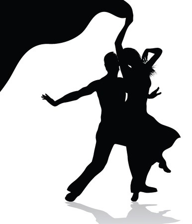 Dancing Couple Vector Silhouette Isolated On White Background 386x450 Dancing Couple Vector Silhouette Isolated On White Background