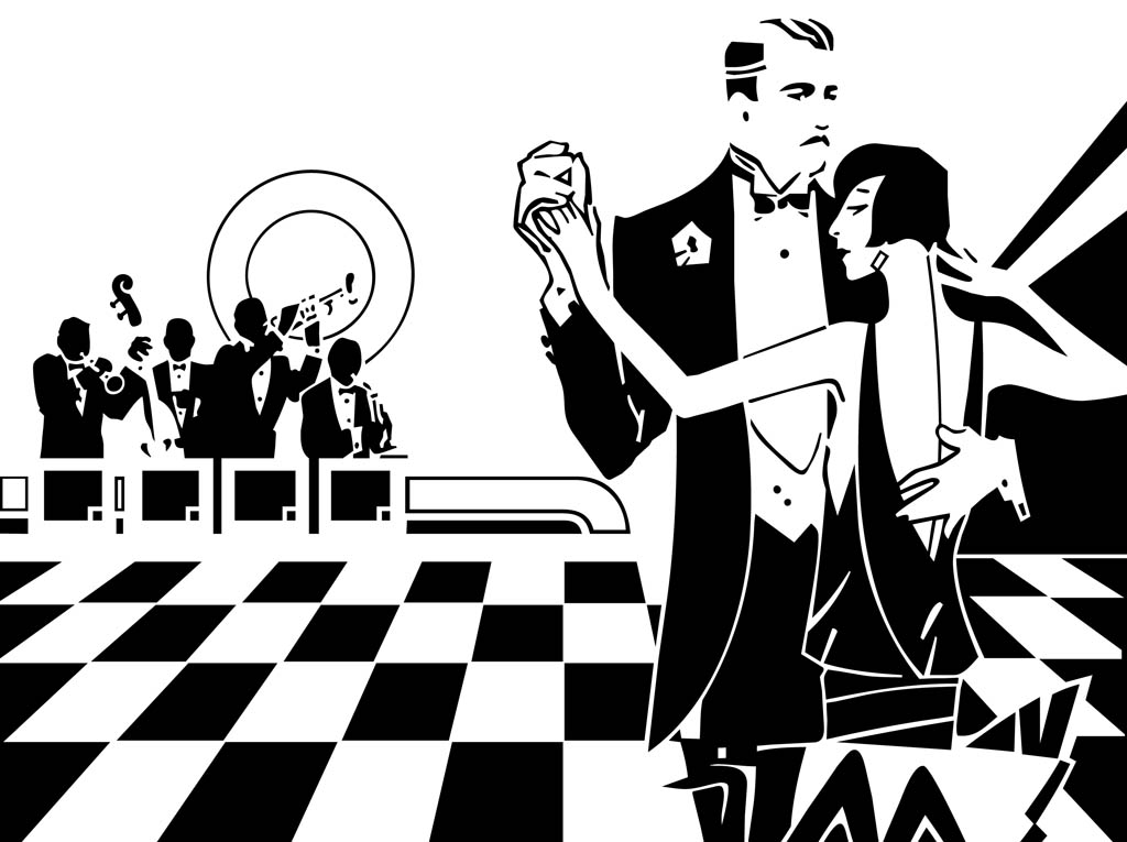 Retro Dancing Couple Vector Art Graphics 1024x765 Retro Dancing Couple Vector Art Graphics