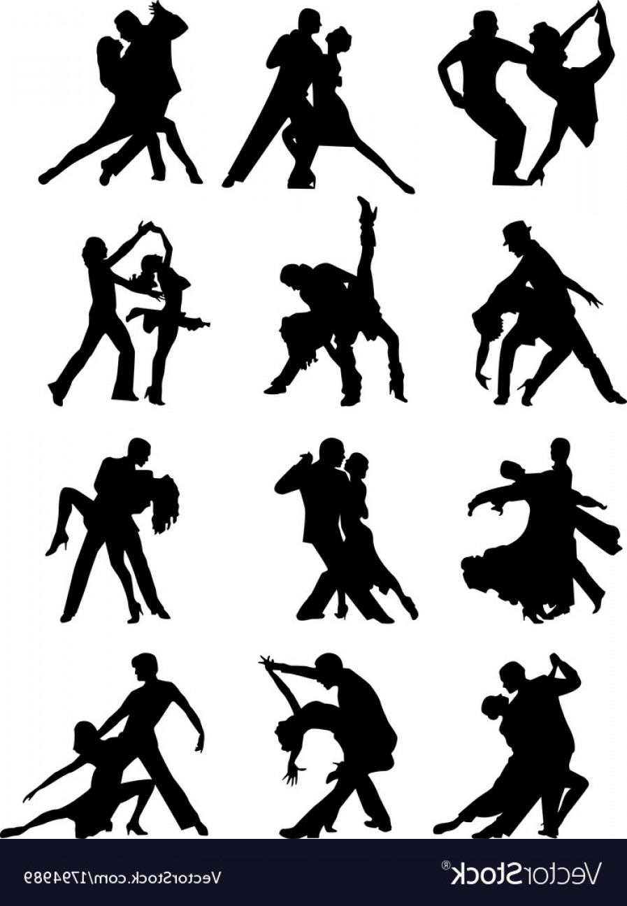 Set Of Silhouettes Of Dancing Couple Vector Hoodamathrun 897x1296 Set Of Silhouettes Of Dancing Couple Vector Hoodamathrun