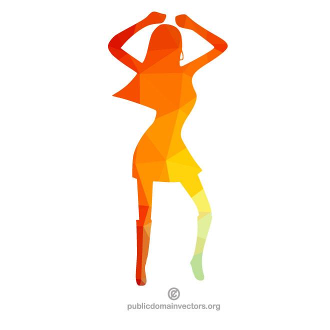 660x660 Dancing Girl Silhouette Vector
