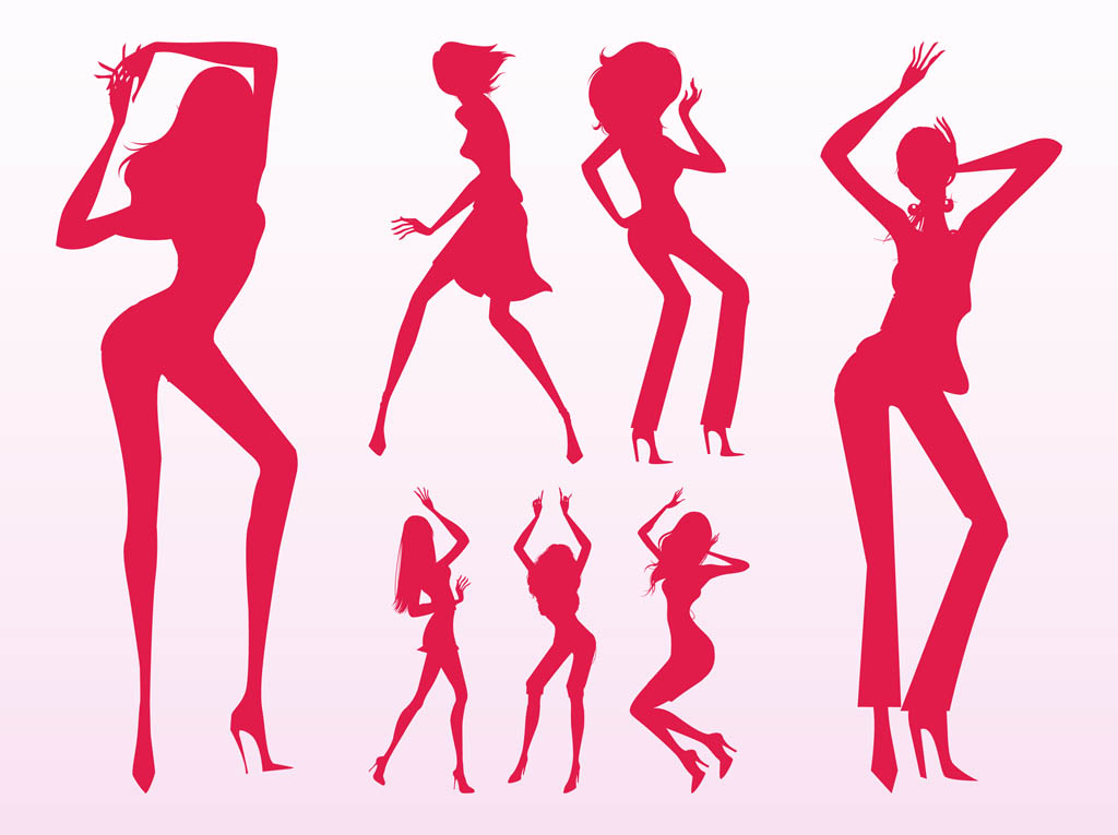 1024x765 Sexy Dancing Girls Silhouettes Free Vectors Ui Download