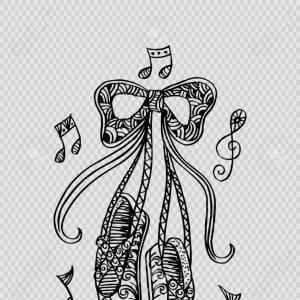 300x300 Photostock Vector Irish Dance Shoes Vector Illustration Doodle