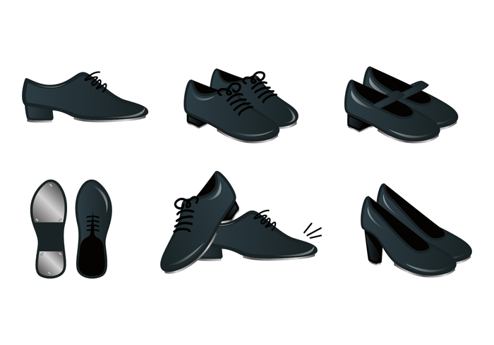 700x490 Realistic Tap Shoes Vector