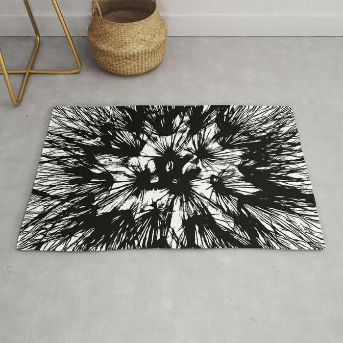 700x700 Make A Wish Dandelion Vector In Black Rug