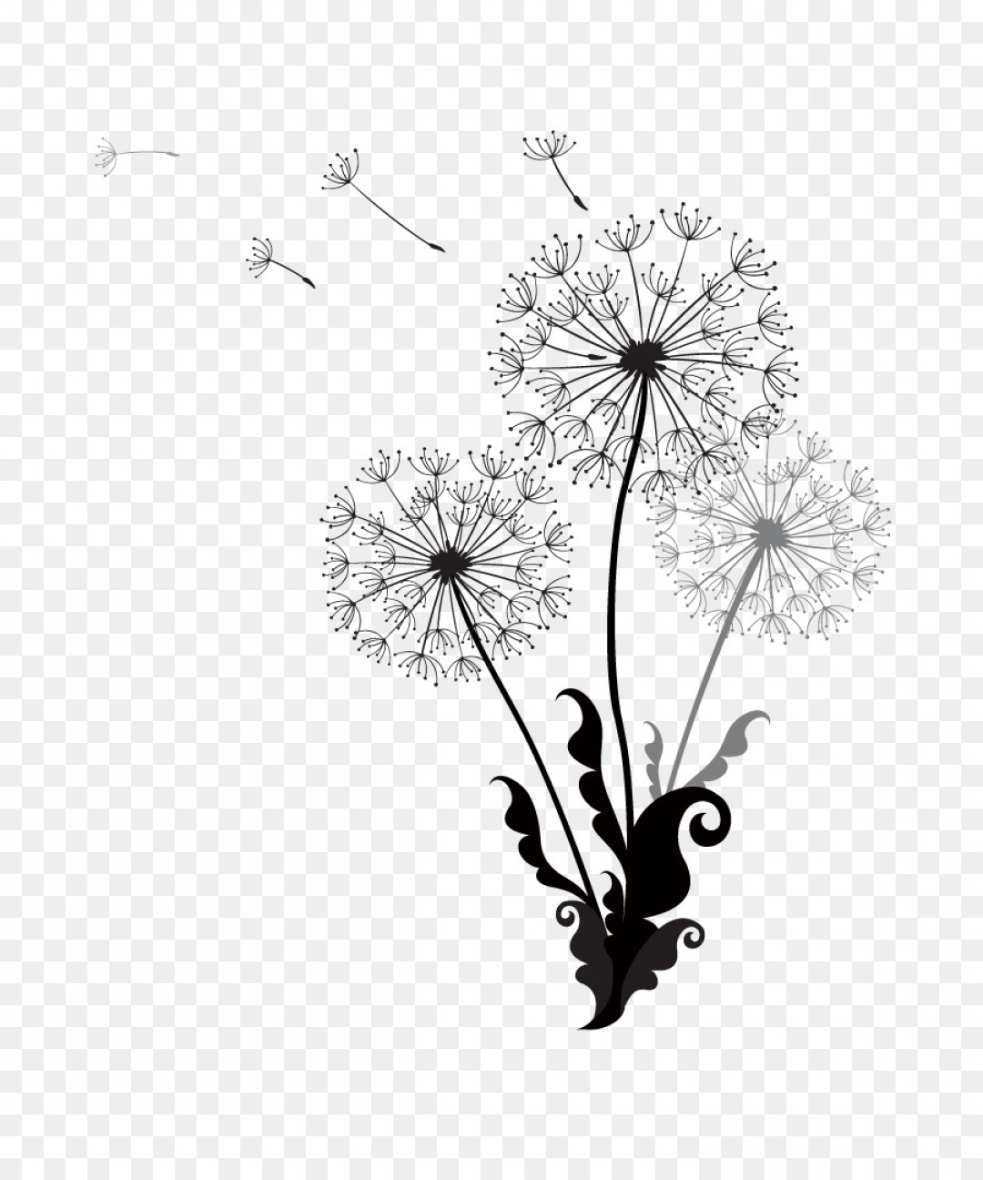 1080x1296 Danilion Vector Black And White Geekchicpro