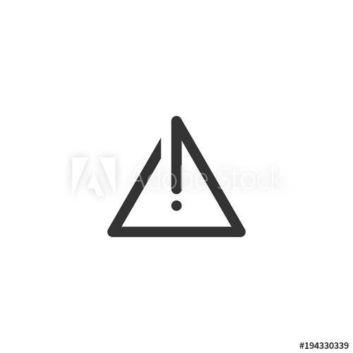 500x500 Danger Icon Vector Simple