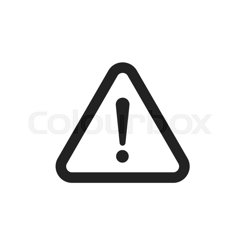 800x800 Danger Sign Vector Icon Attention Stock Vector Colourbox
