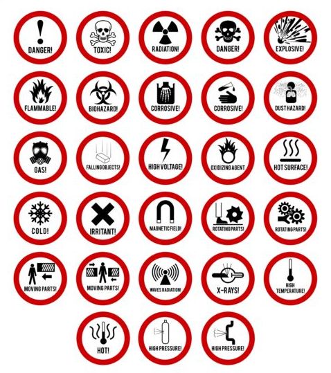 478x539 Red Round Danger Icons Vector Free Download