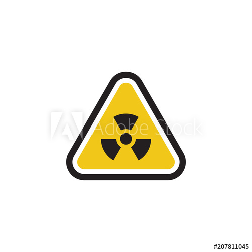 500x500 Radiation Nuclear Danger Sign Symbol Vector