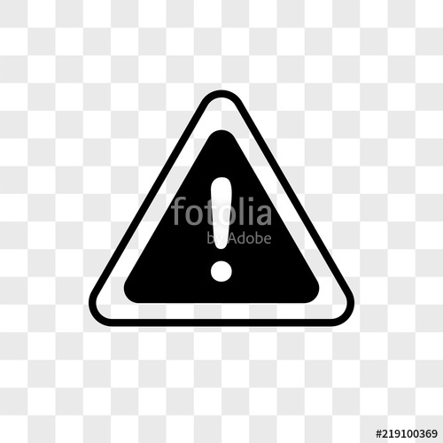 500x500 Danger Vector Icon On Transparent Background, Danger Icon Stock