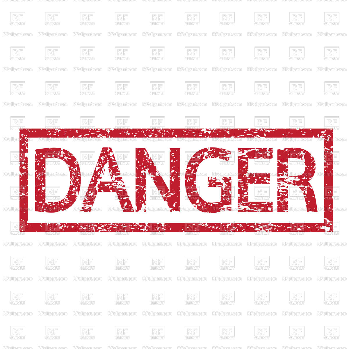 1200x1200 Stamp Text Danger Vector Image Of Fonts Type Tumdee