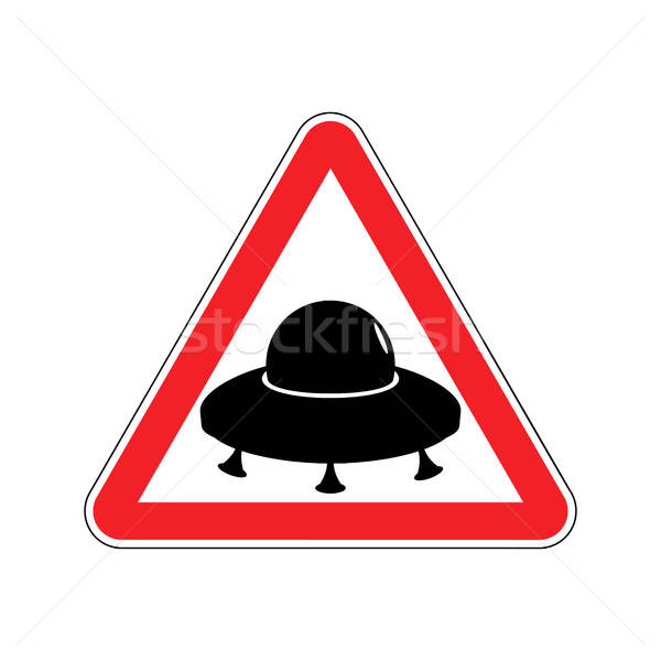 600x600 Ufo Warning Sign Yellow Aliens Hazard Attention Symbol Danger