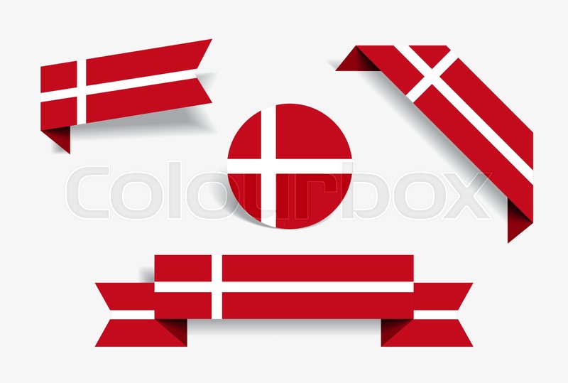 Danish Flag Stickers And Labels Set Stock Vector Colourbox 800x539 Danish Flag Stickers And Labels Set Stock Vector Colourbox