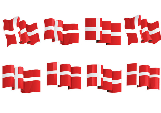 Set Flag Of Denmark Or Danish Flag Free Vector Download 632x443 Set Flag Of Denmark Or Danish Flag Free Vector Download