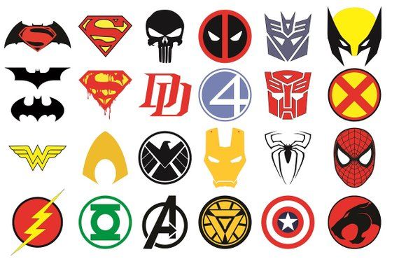 570x380 Superhero Logos Vector, Superhero Superhero Clipart