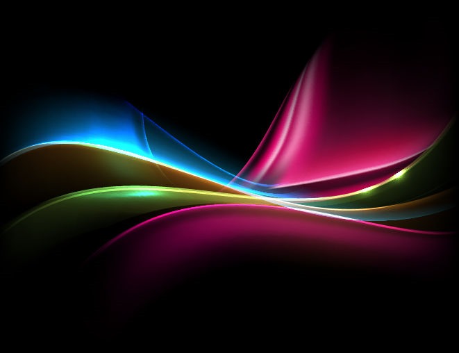 661x508 Colored Light On Dark Background Vector Illustration Free Vector