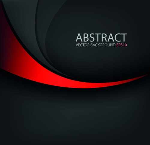 500x485 Colored Wave With Black Background Vector Free Vector