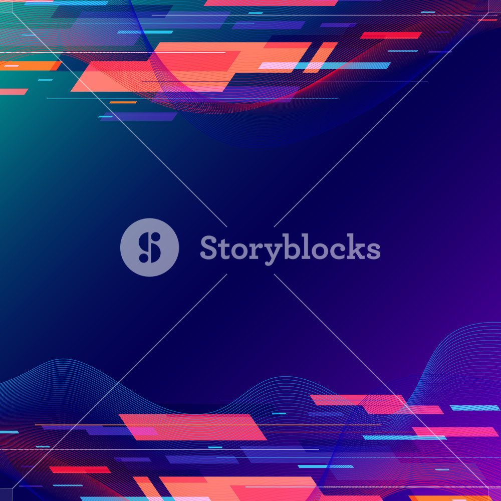 Template Abstract Technology Geometric And Twist Lines Colorful 1000x1000 Template Abstract Technology Geometric And Twist Lines Colorful