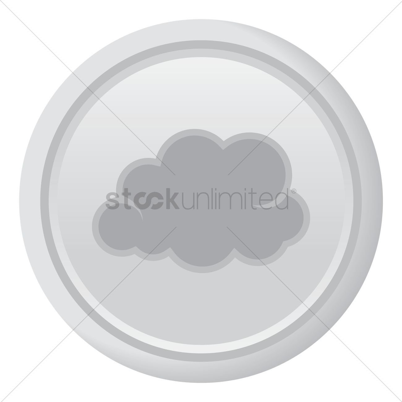 1300x1300 Dark Cloud Vector Image