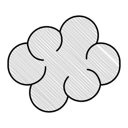 450x450 Dark Cloud Isolated Icon Vector Illustration Design Royalty Free