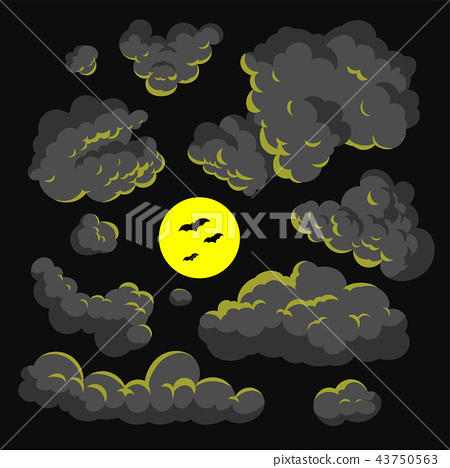 450x468 Dark Cloud Vector Illustration Background