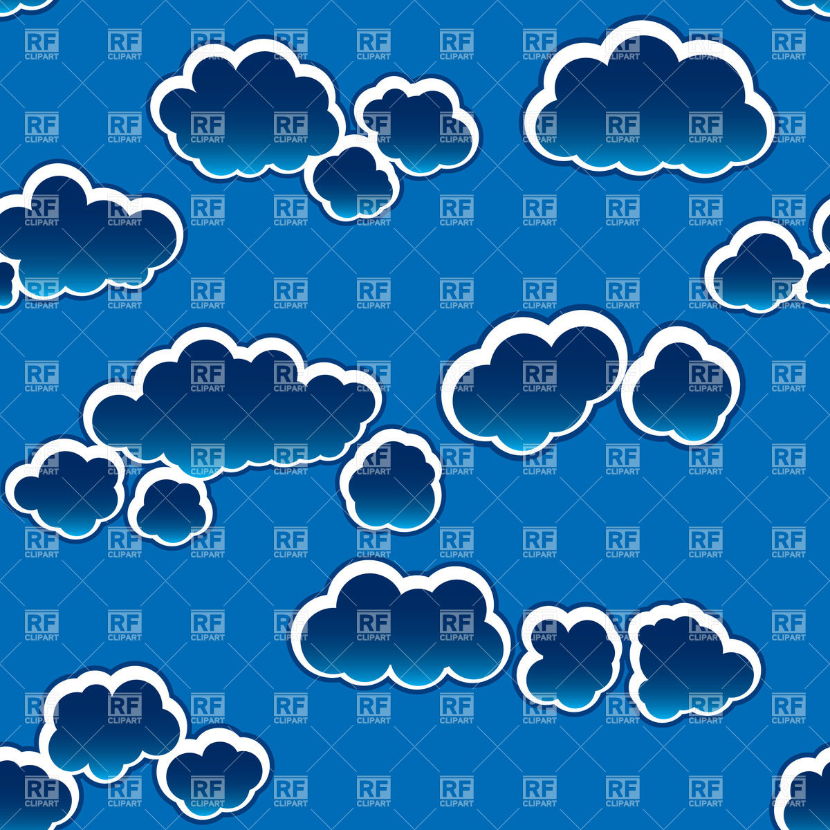 1200x1200 Dark Clouds Seamless Background Vector Image Of Backgrounds
