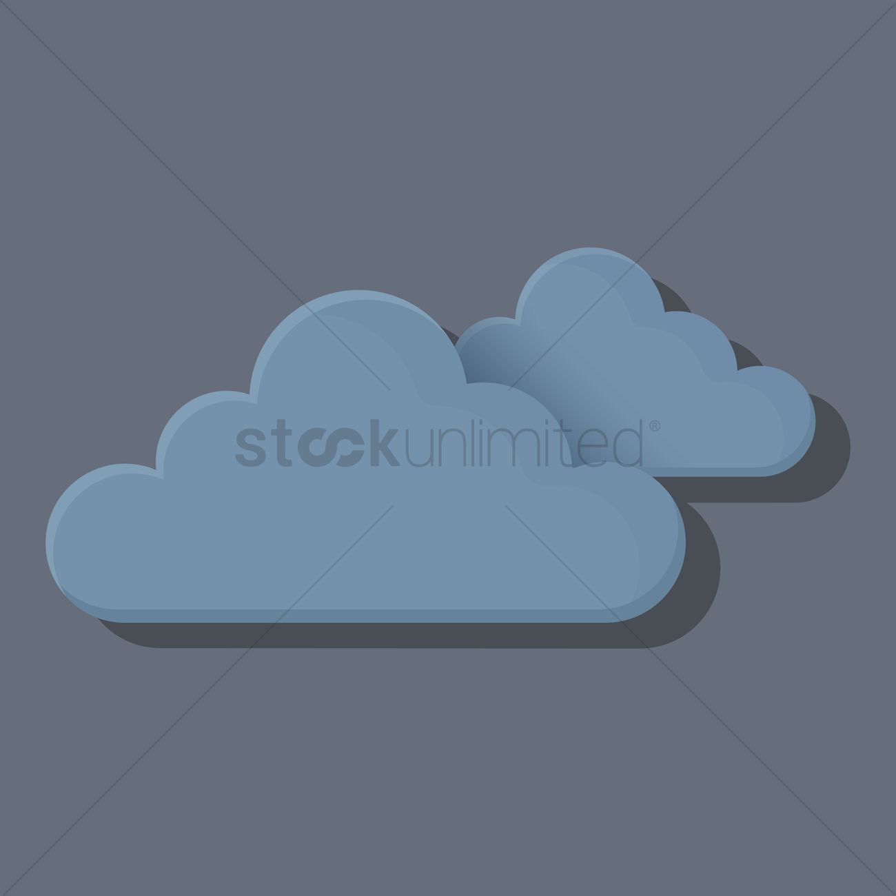 1300x1300 Free Dark Clouds Vector Image