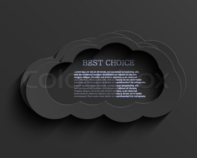 800x643 Vector Modern Dark Cloud Background Stock Vector Colourbox