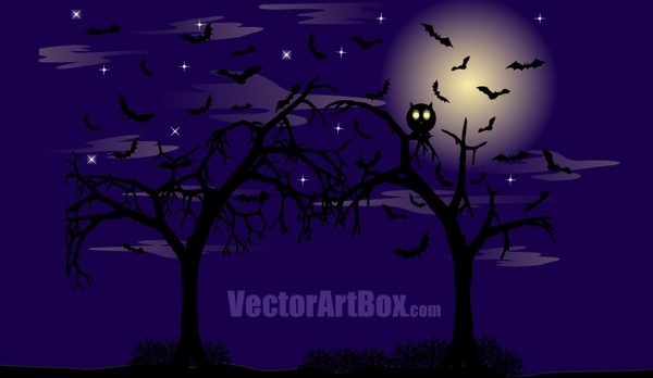 600x348 Dark Forest Poster Free Vector In Encapsulated Postscript