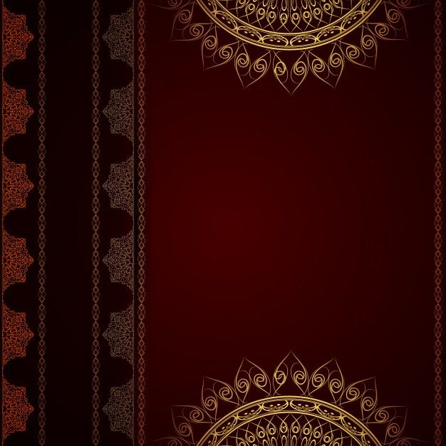 626x626 Dark Red Luxury Mandala Background Free Vector Paisley Card