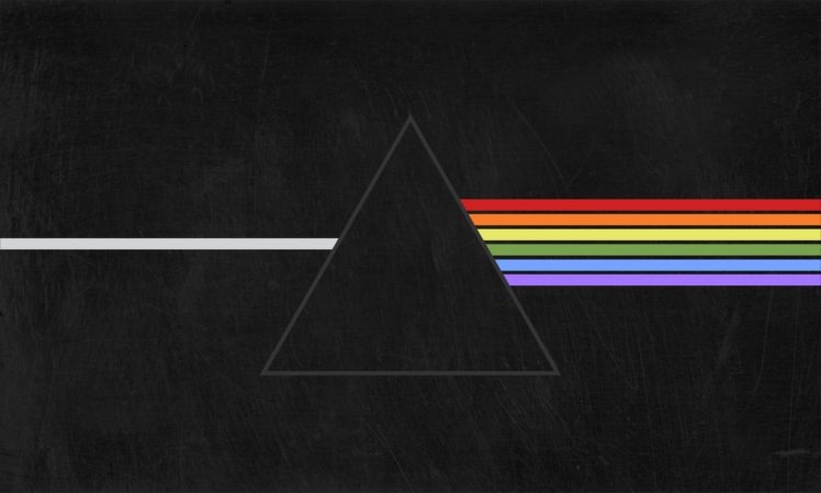 748x449 Pink Floyd, Triangle, Prism, The Dark Side Of The Moon, Black