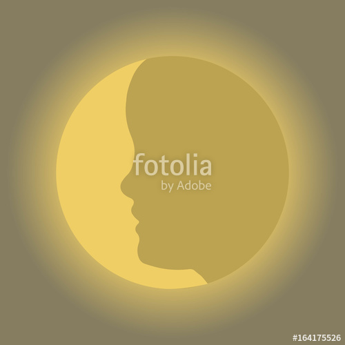 500x500 Contours Of The Face Girl Women On Surface Of The Moon Glowing