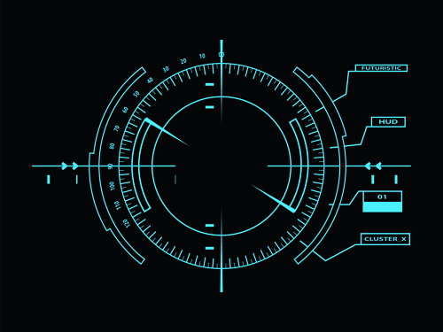 500x375 Dark Blue Futuristic Concept Background Vector Free Download