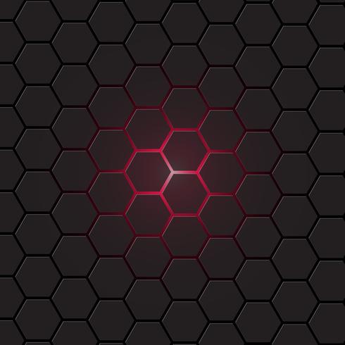490x490 Dark Gray Hexagon Background, Vector