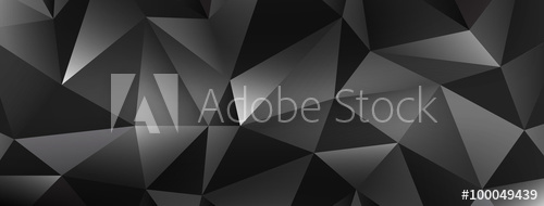 500x190 Polygonal Dark Vector Background