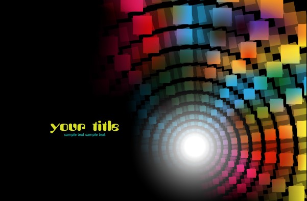 601x395 Color Graphics With Dark Background Vector Free Download