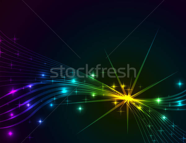 600x461 Colorful Lights Abstract Dark Vector Background Vector