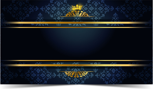 496x290 Shiny Golden Icons Dark Background Free Vector Download