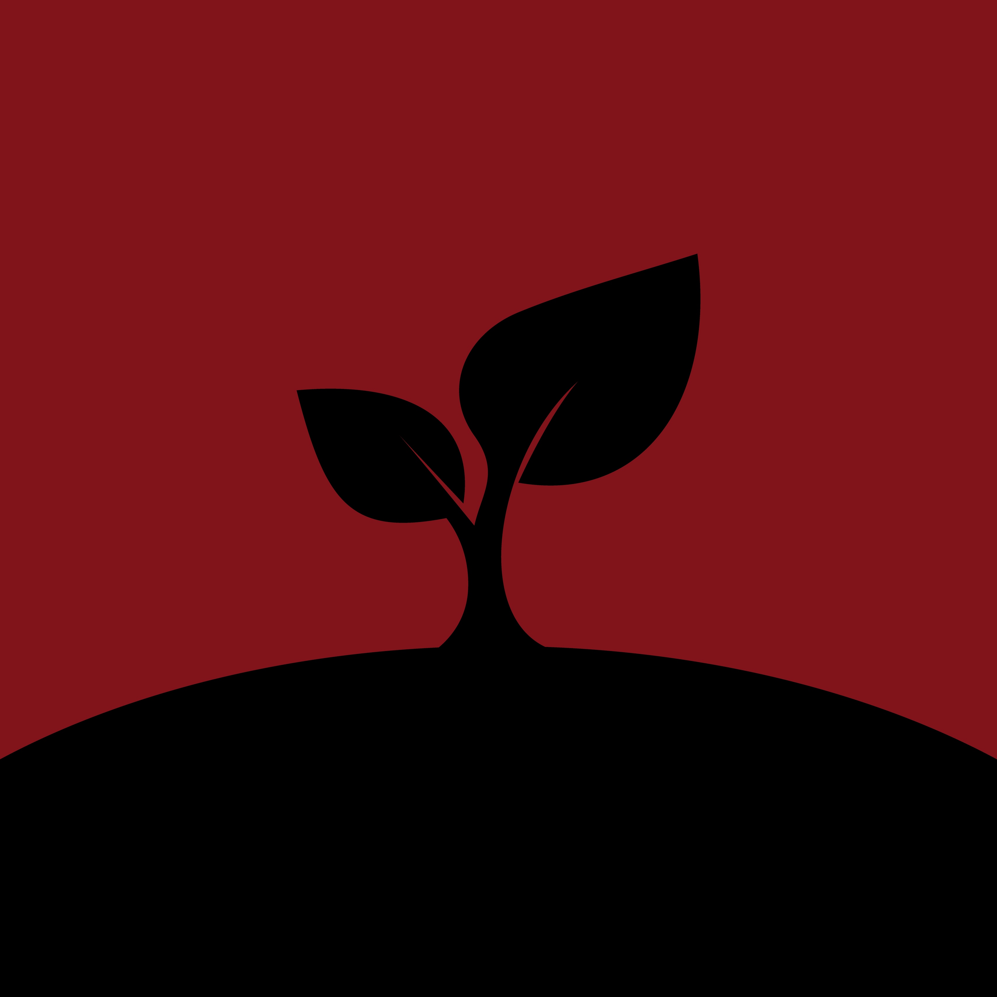 3415x3415 Download Wallpaper Leaf, Art, Dark, Vector, Minimalism