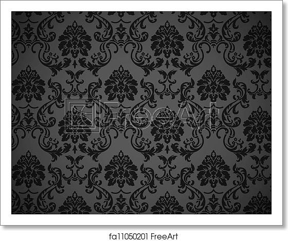 560x470 Free Art Print Of Dark Baroque Wallpaper Vector Dark Baroque