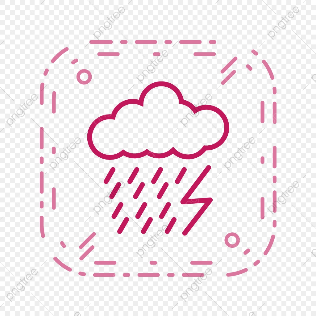 1024x1024 Vector Dark Ray Icon, Cloud, Lightning, Rain Png And Vector